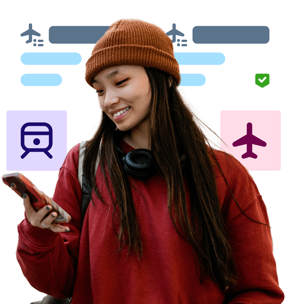 Woman looking at phone