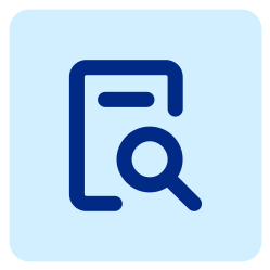 document with magnifying glass