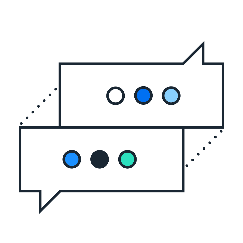 Chat bubble pictogram